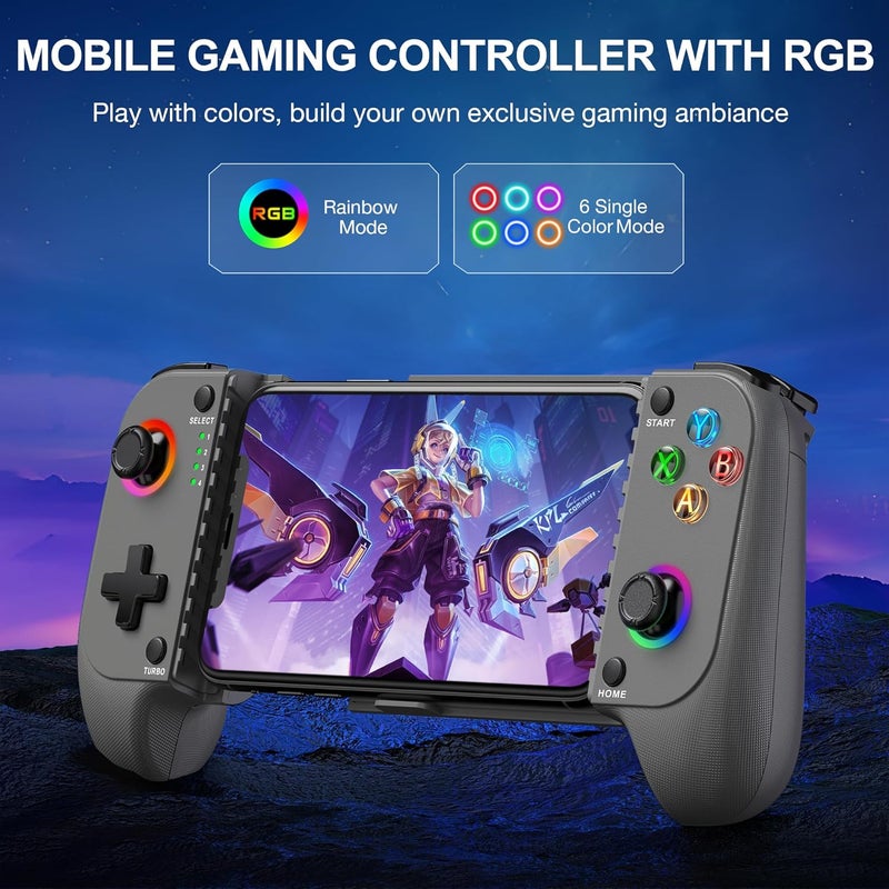 NinjaPlusOX Phone Game Controller for iPhone/Android with with Hall Joystick, Wireless Mobile Game Controller Support Xbox Cloud, Steam Link, Call of Duty, Roblox, Cloud iOS Android Controller - Image 5